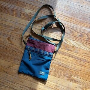 L.L. Bean Blue and Burgundy Mini travel bag